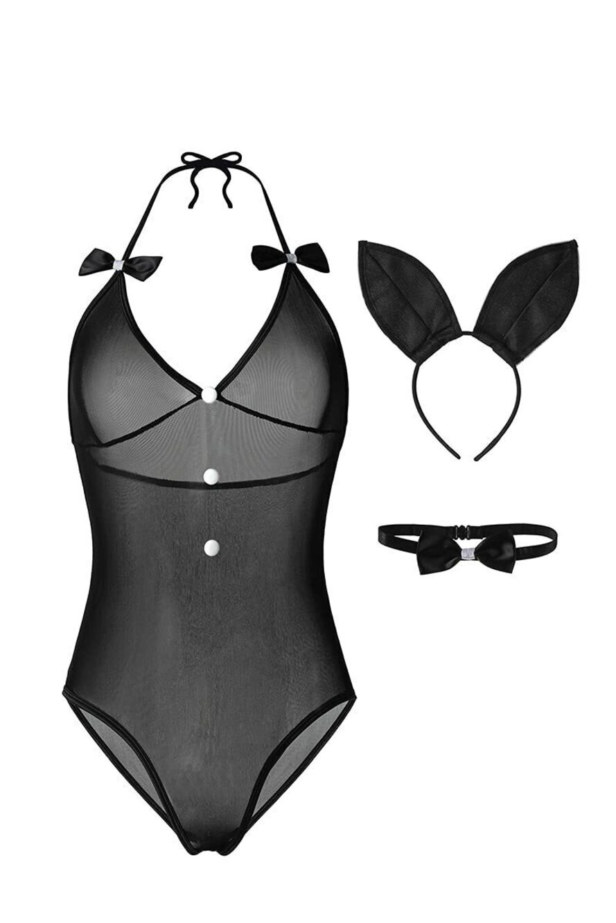 7141 Easter Bunny Costume Sexy Bunny Costume Rabbit Bodysuit Lingerie
